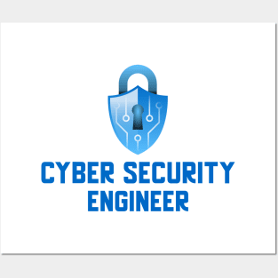Cyber Security Engineer - Blue Posters and Art